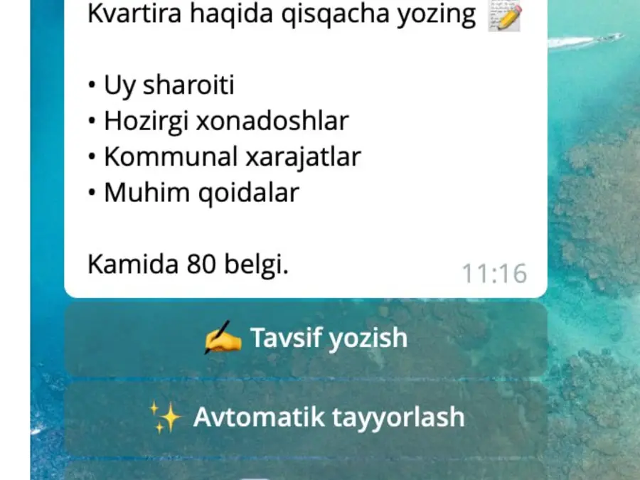 Sergelida yigitlar uchun 3 ta bo‘sh joy rasmi